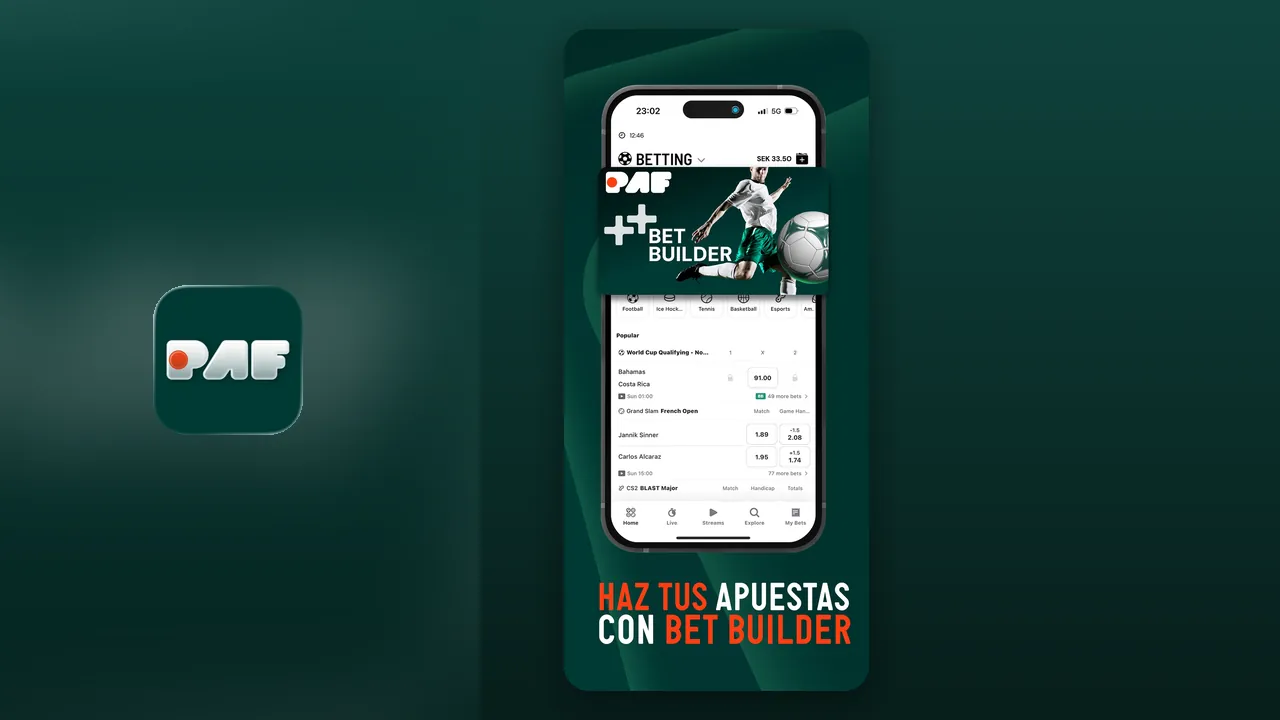 Captura oficial de la app de Paf en la App Store española