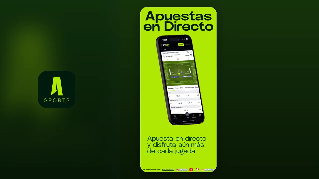 Captura oficial de la app de Retabet en la App Store española